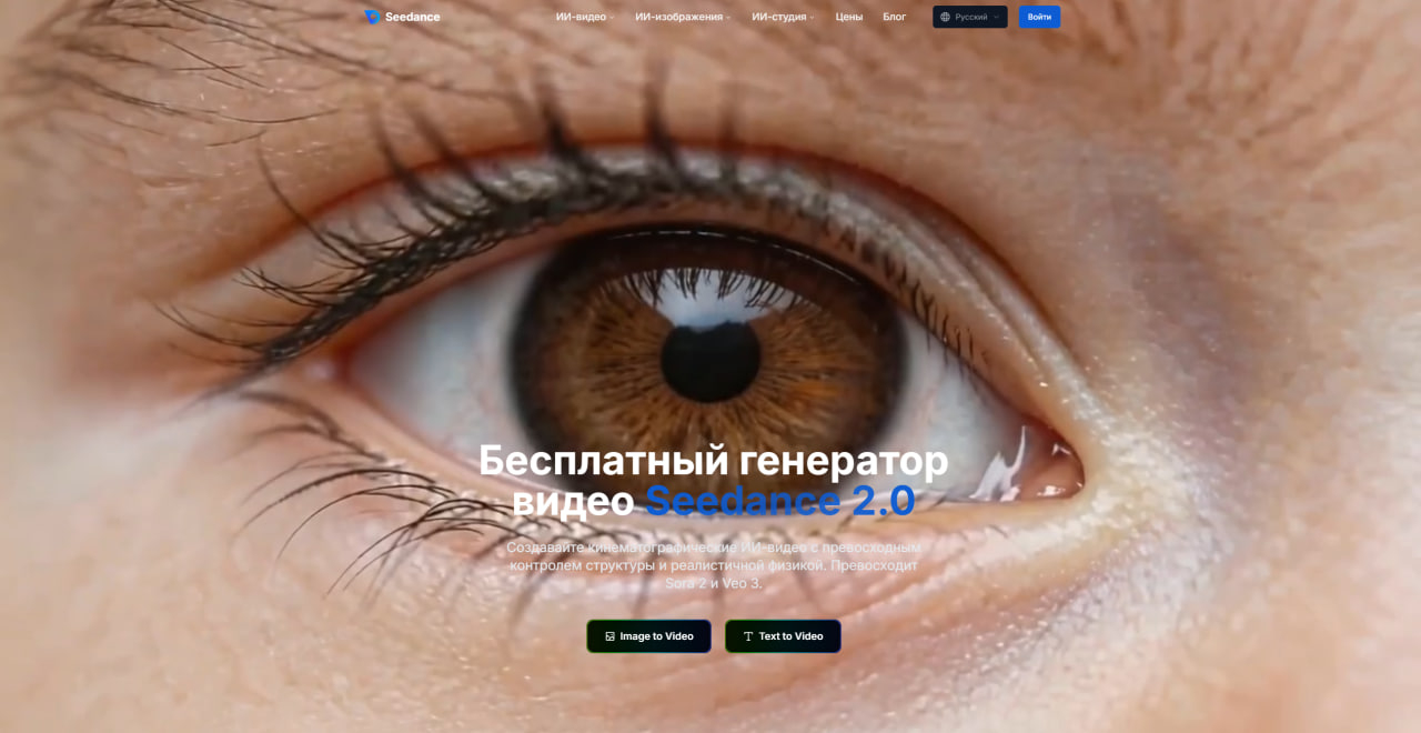 Официальный сайт Seedance