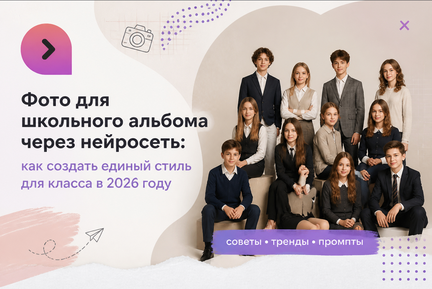 Школьный альбом через нейросеть