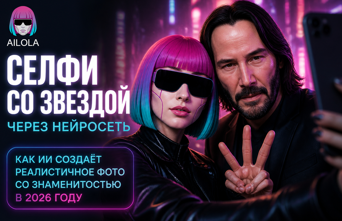 Селфи со знаменитостью через нейросеть