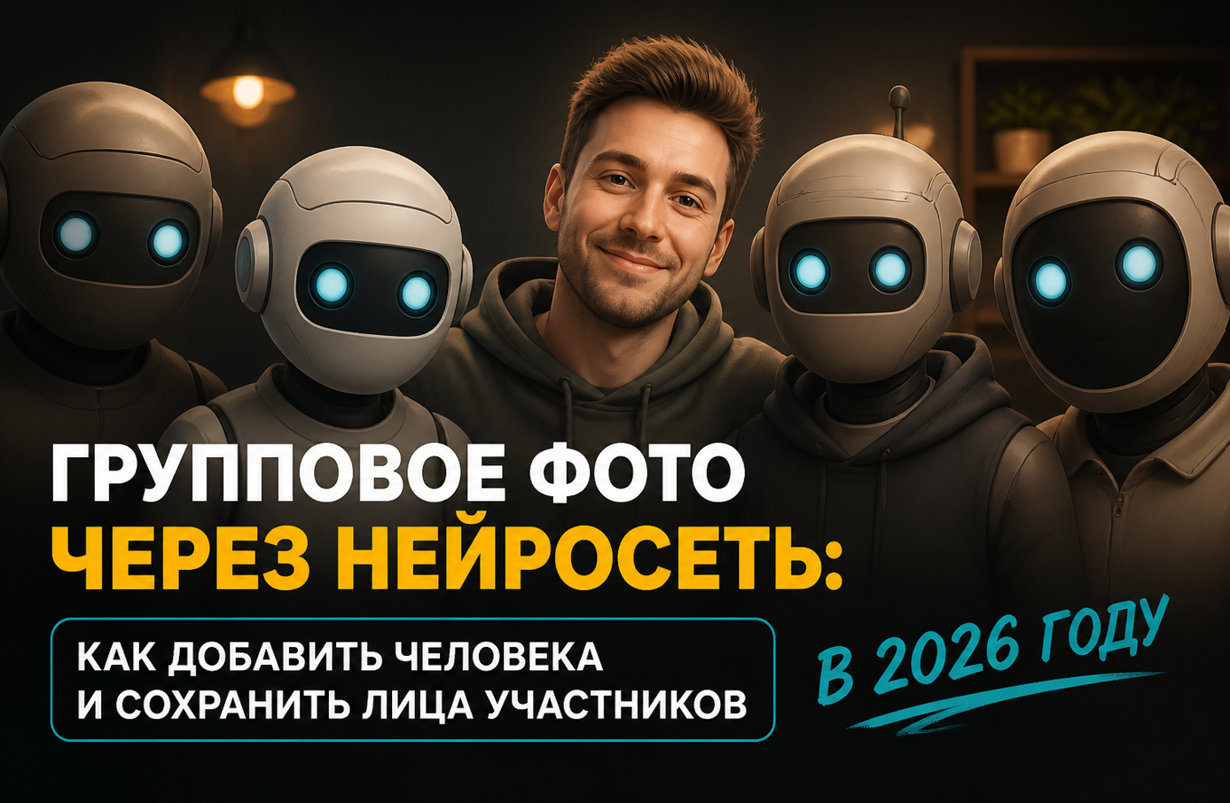 Как создать групповое фото через нейросеть