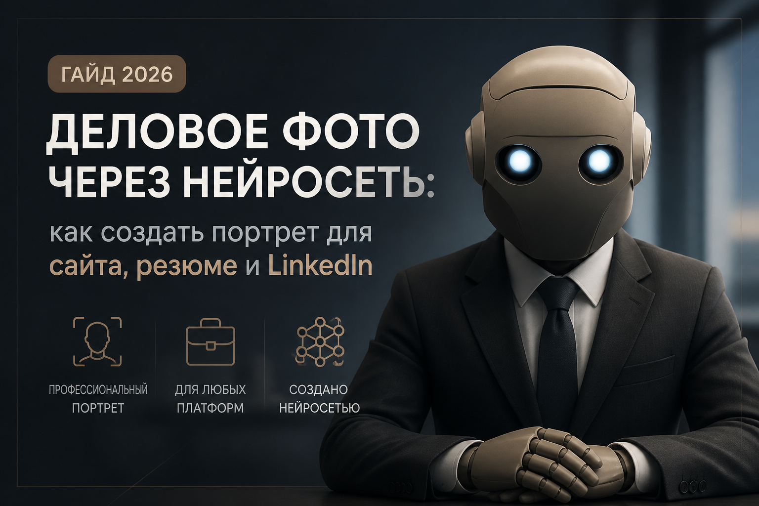 Деловой портрет через нейросеть