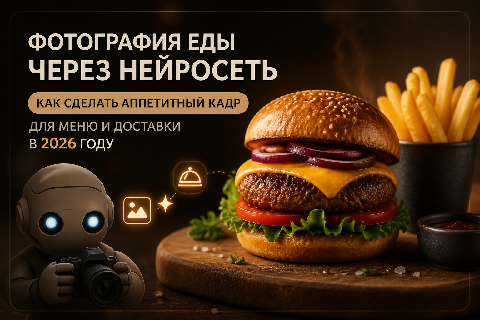 Фото еды через нейросеть