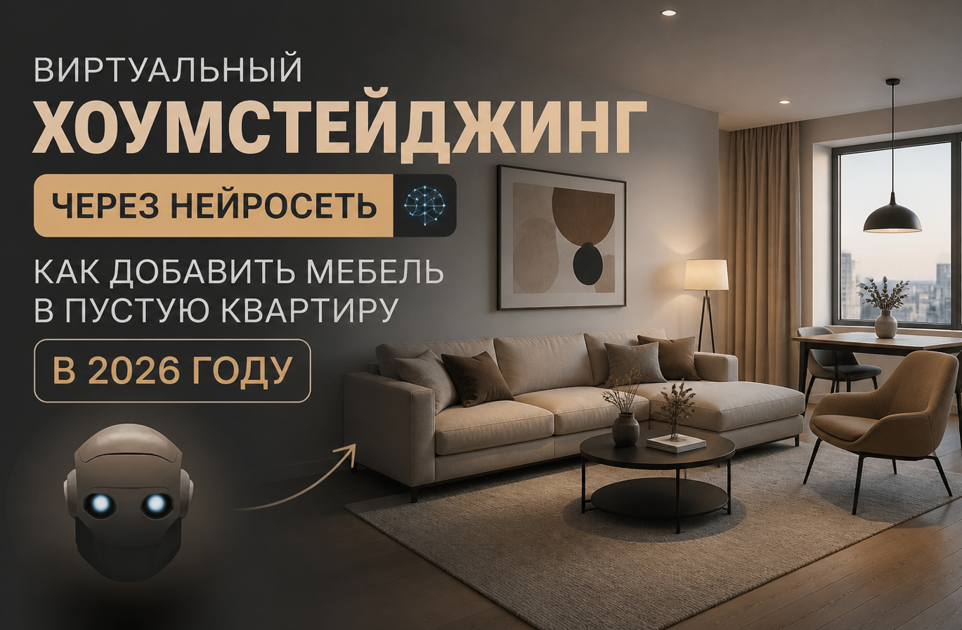 Виртуальный хоумстейджинг с ИИ