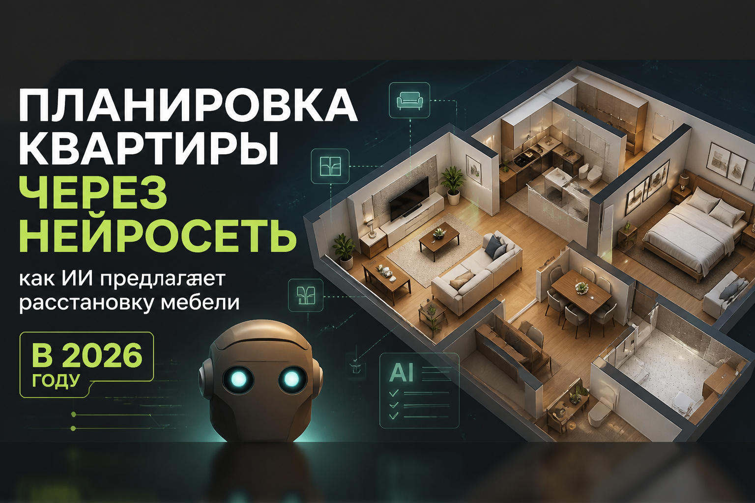 Планировка квартиры с помощью нейросети