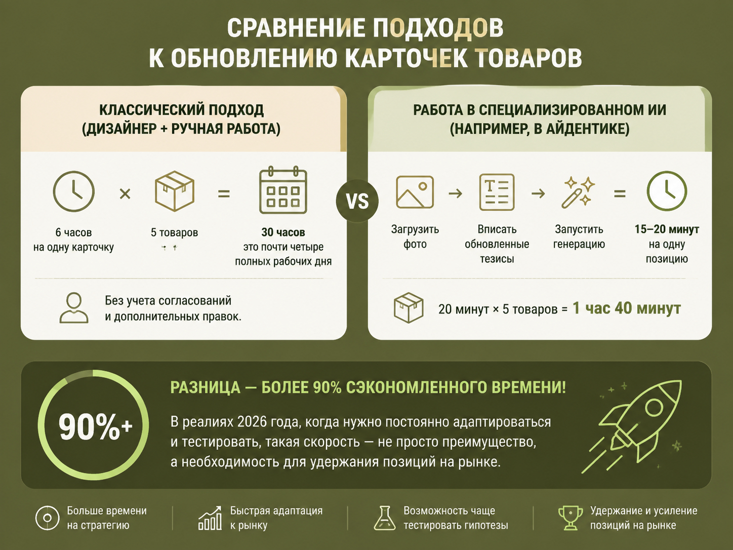 Наглядный пример того, насколько генерация в Айдентике выгоднее