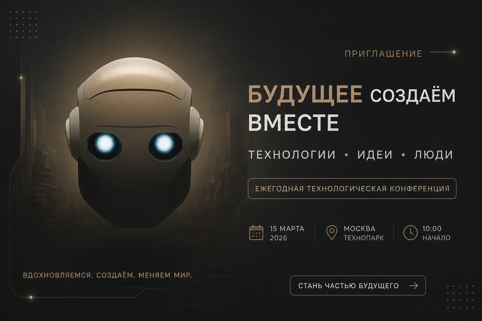 Приглашение на мероприятие с помощью нейросети