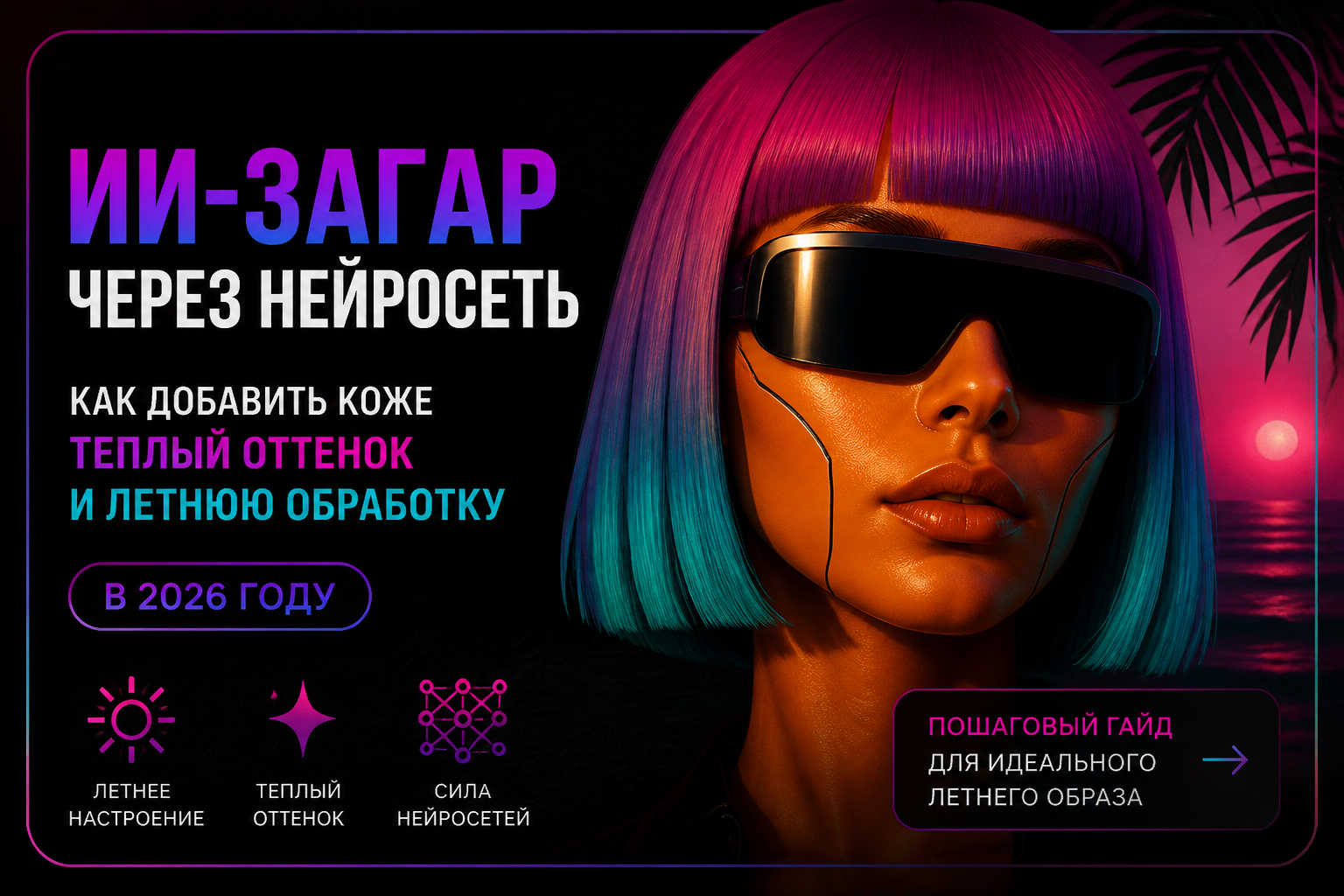 ИИ-загар через нейросеть