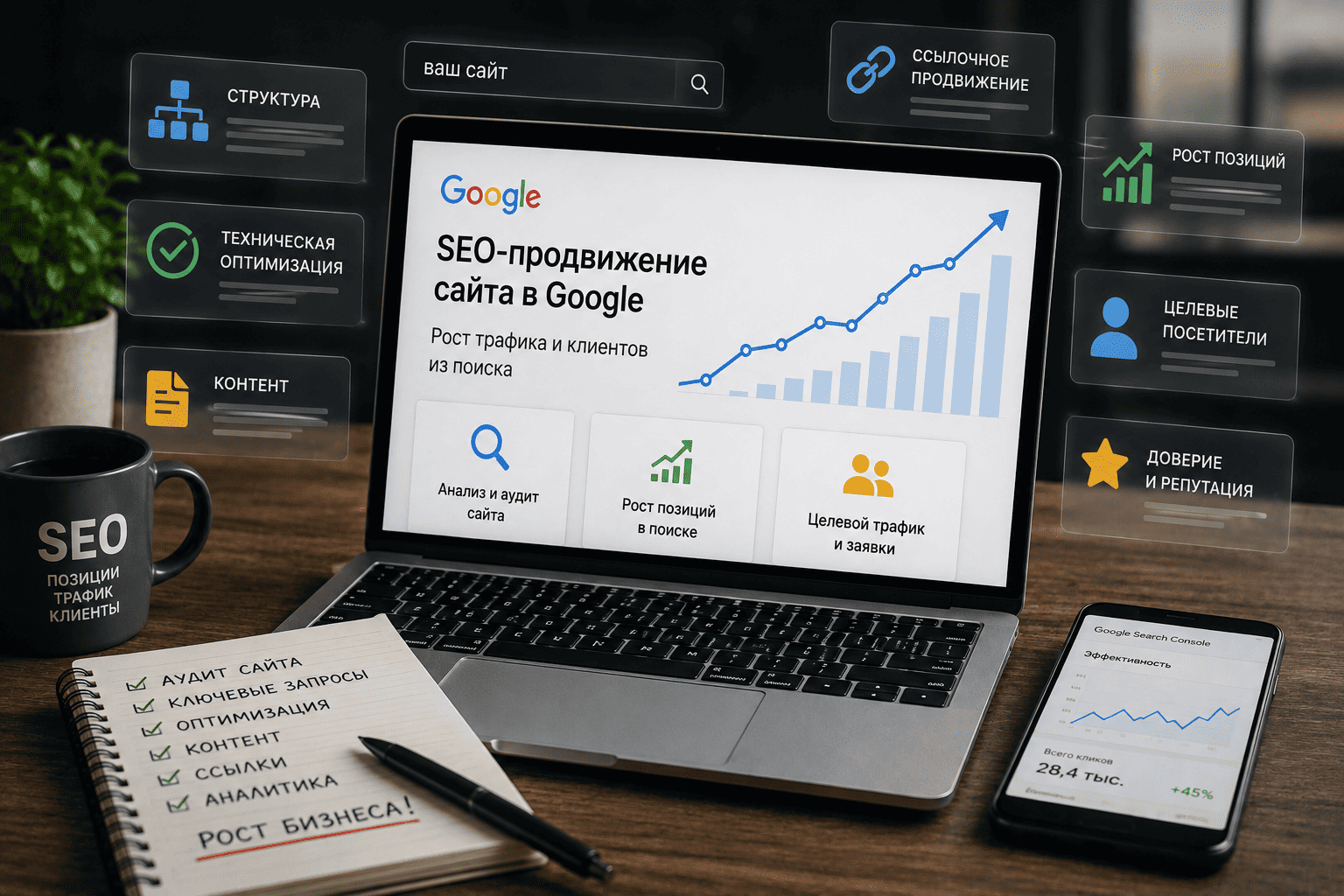 SEO продвижение сайта