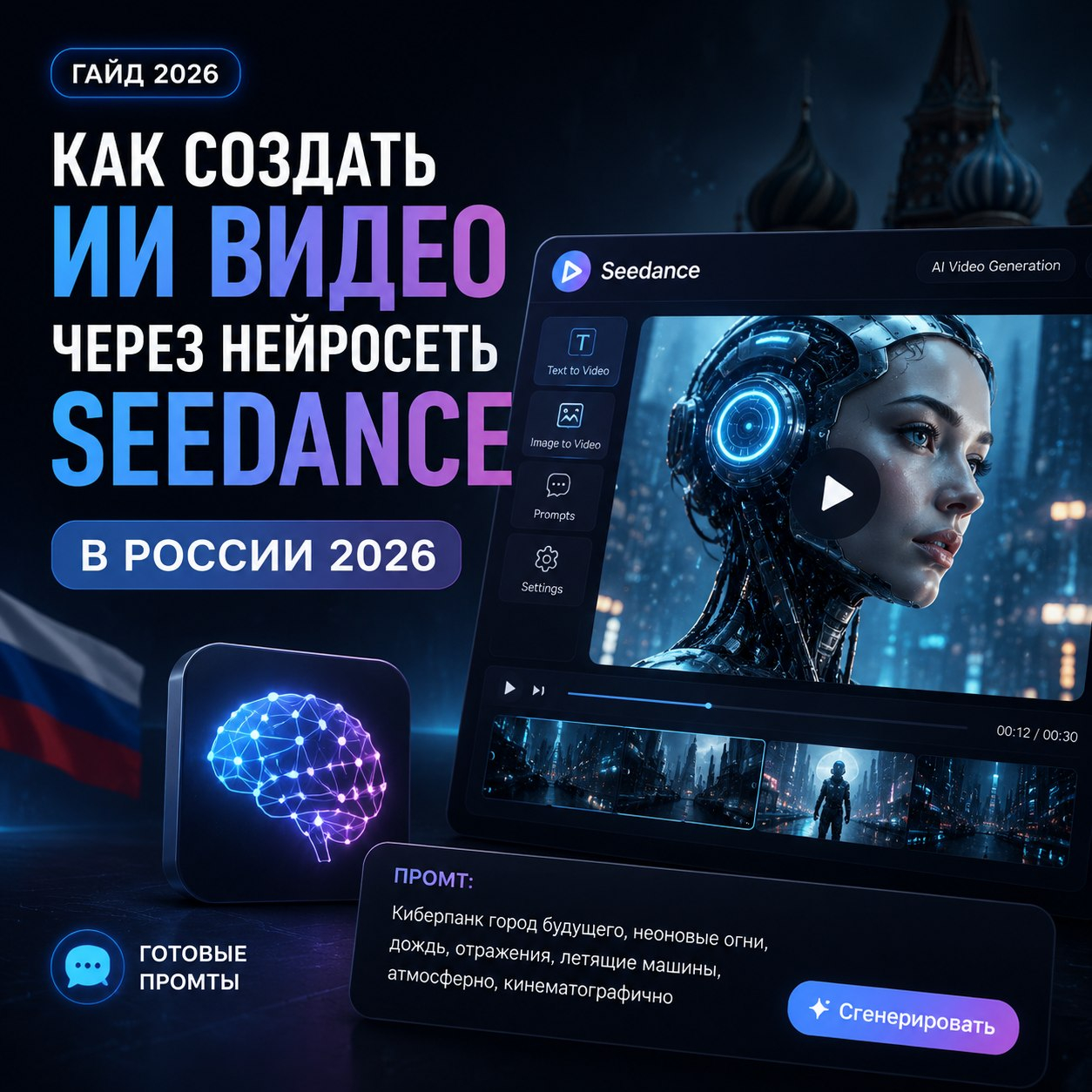 👉Создать ИИ видео через нейросеть Seedance в России