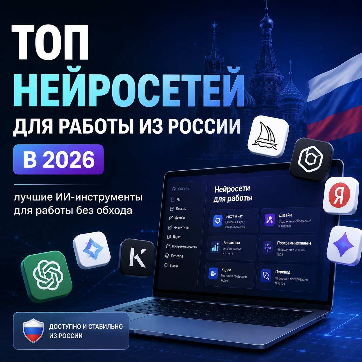 👉Забрать нейросеть для работы из России без обходов