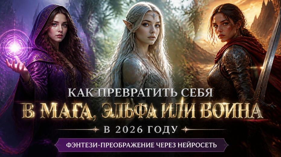 Фэнтези-фотосессия через нейросеть