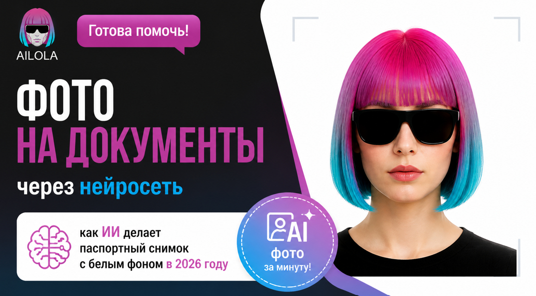 Фото на паспорт через нейросеть