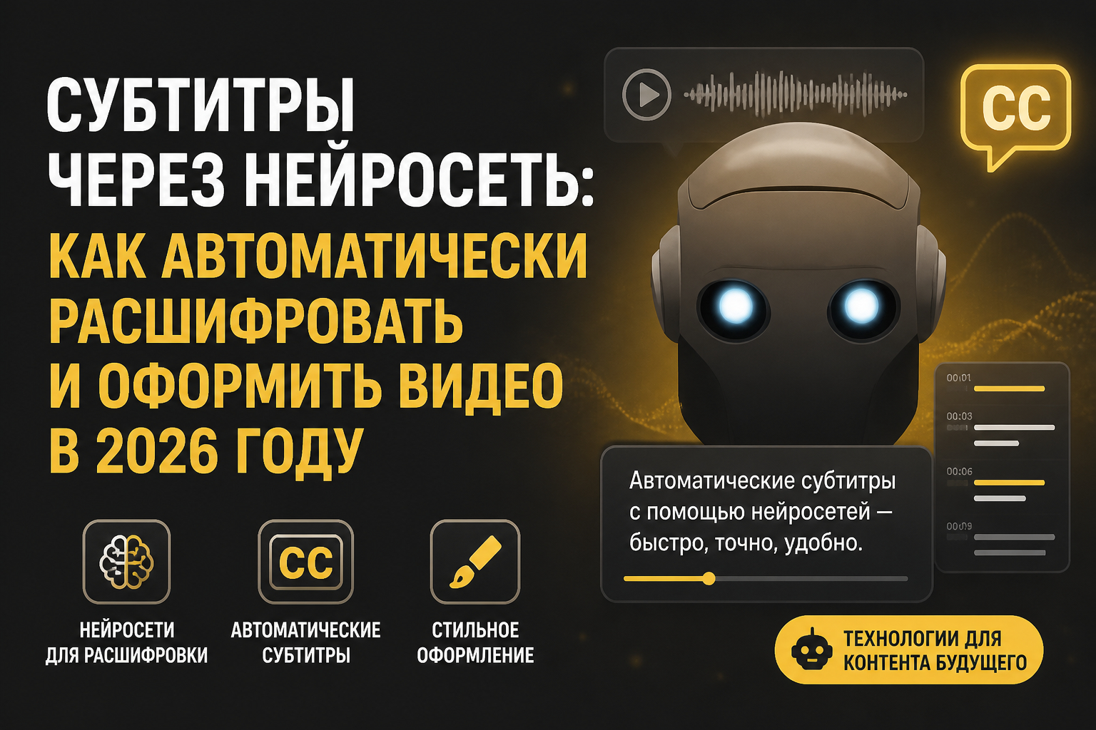 Как сделать субтитры через нейросеть