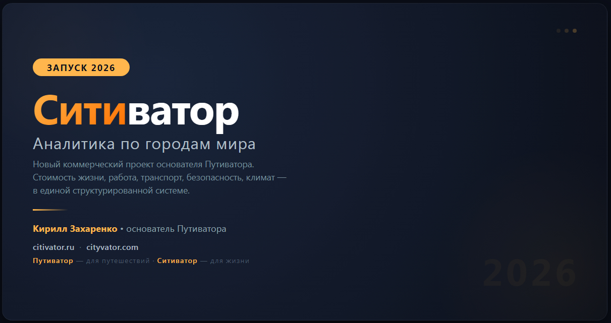 Ситиватор - анализатор городов