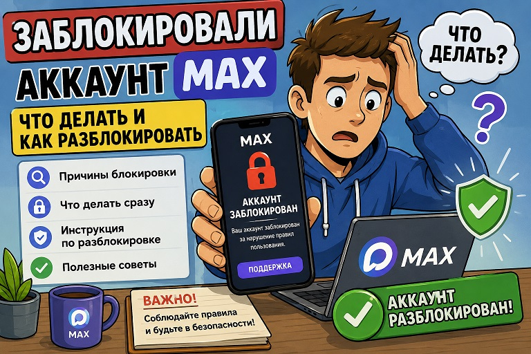 Заблокировали в MAX: что делать?