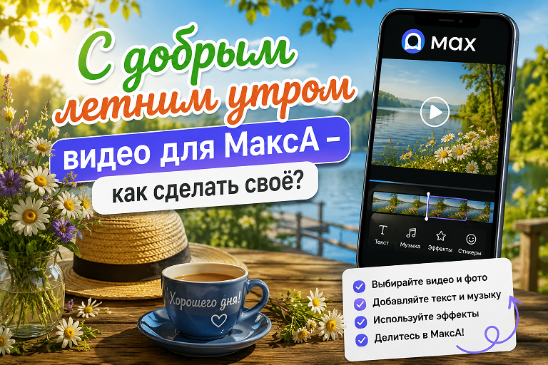как создать видео в мессенджере MAX