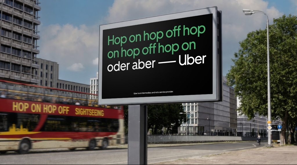 Новая кампания Uber в Германии: «oder aber Uber»