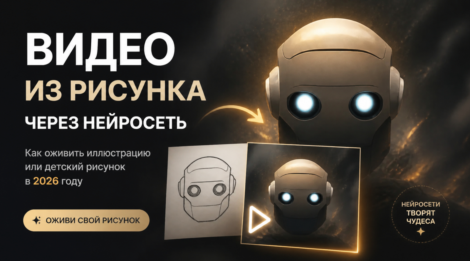 Как оживить рисунок через нейросеть