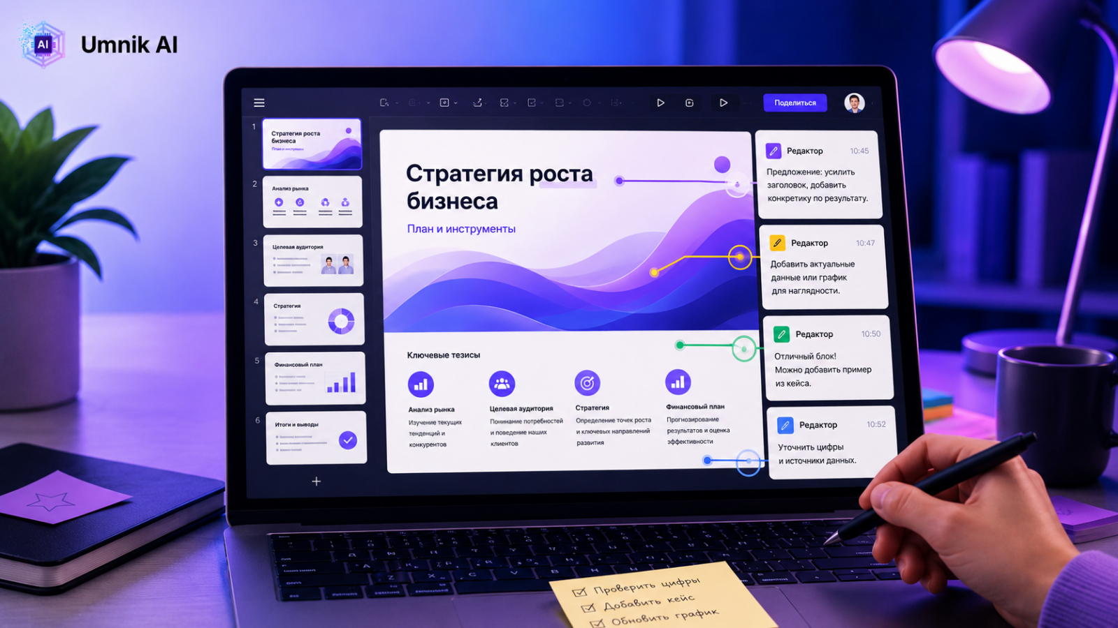 Сделай презентацию по тексту нейросеть - и получишь готовый черновик, который останется отредактировать под задачу.