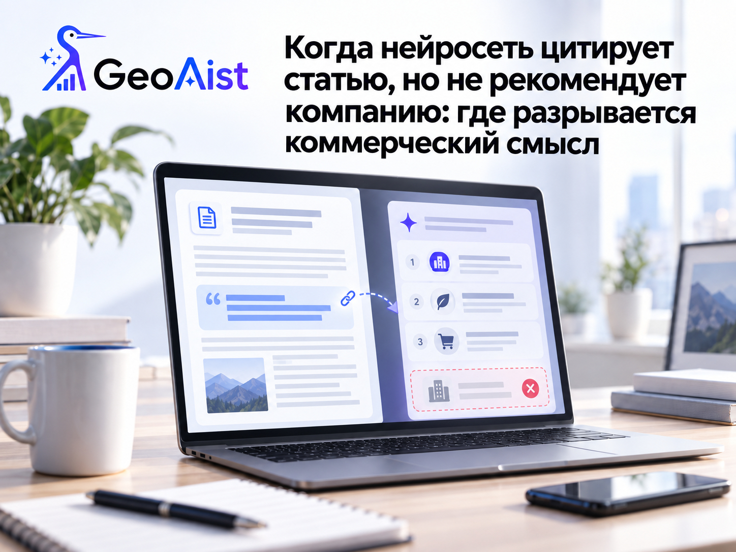 Geo Aist - сервис для SEO продвижения в ИИ и нейросетях
