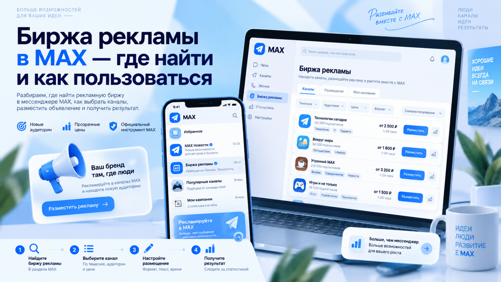 Биржа рекламы в MAX - где найти и как пользоваться