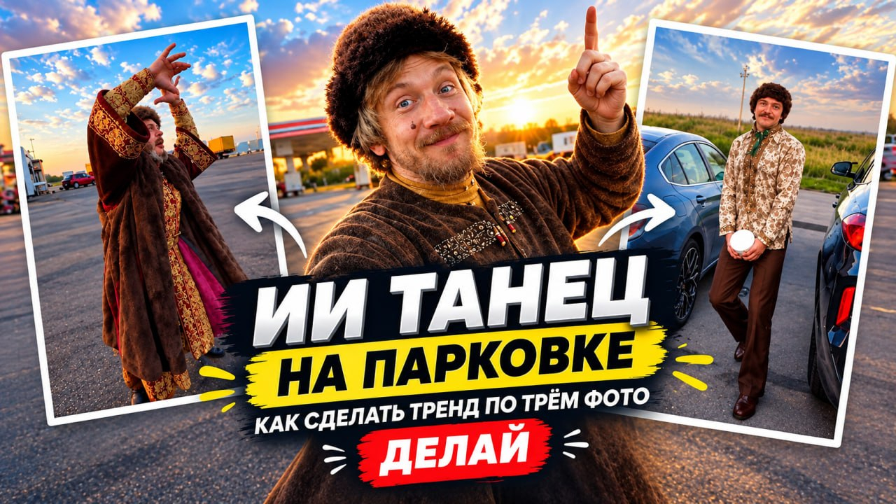 👉Создать ИИ танец на заправке как у Литвина через нейросеть