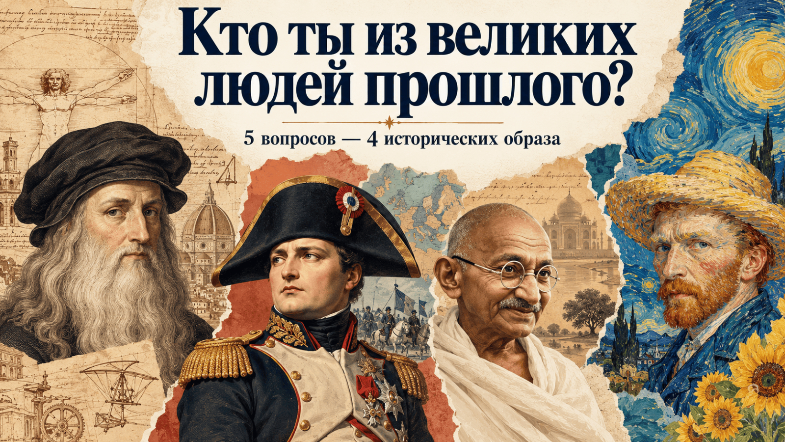 Тест: Какая Историческая Фигура Отражает Твою Личность?