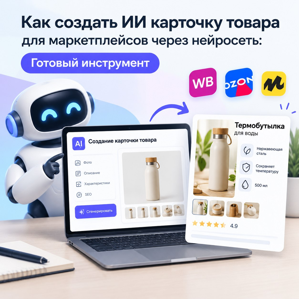 👉Создать ИИ карточку товара для маркетплейсов через нейросеть