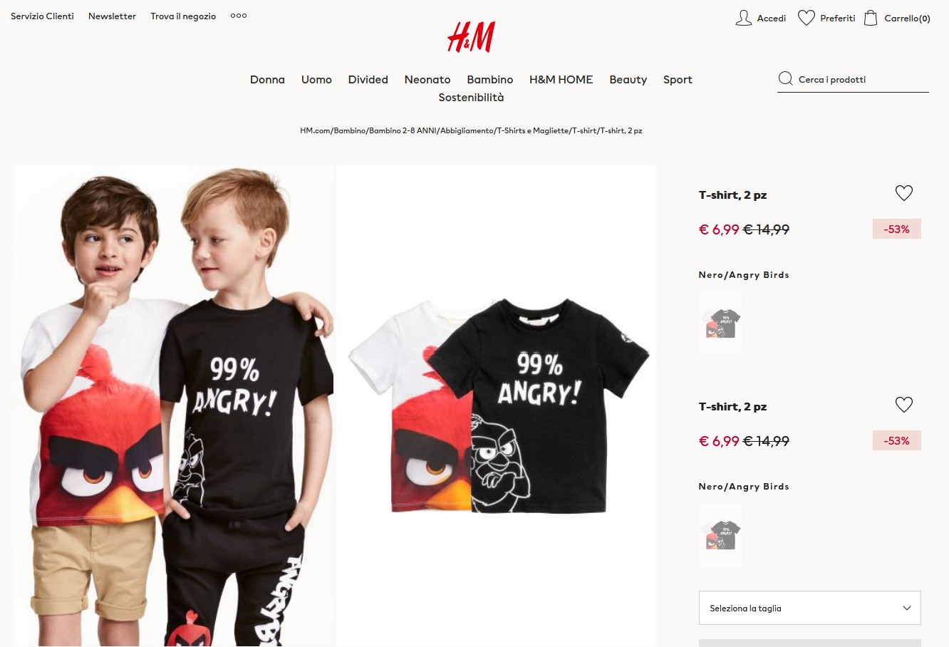Коллекция одежды H&amp;M с героями игры Angry Birds