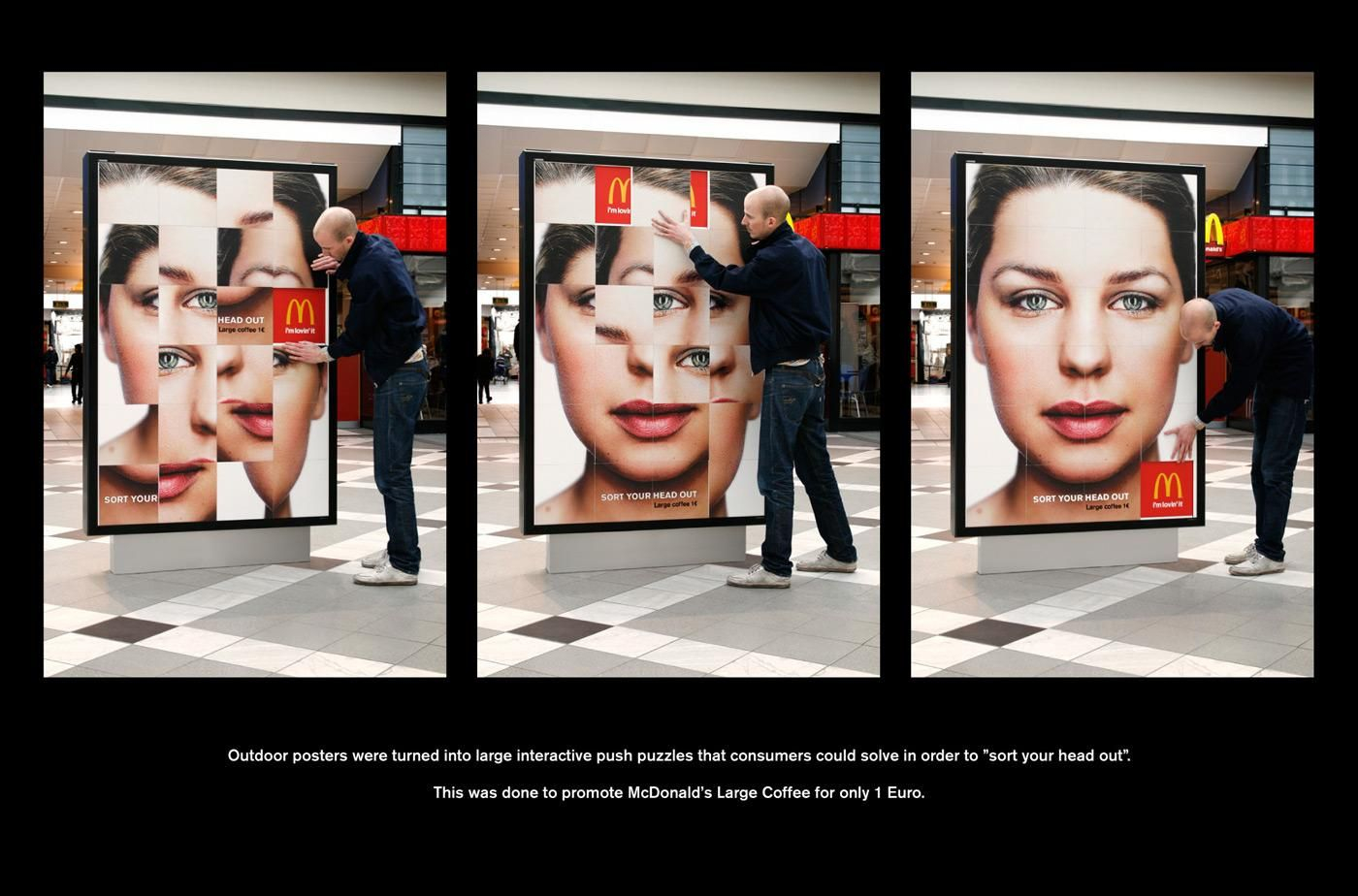Игровая механика в интерактивной OOH рекламе от McDonalds