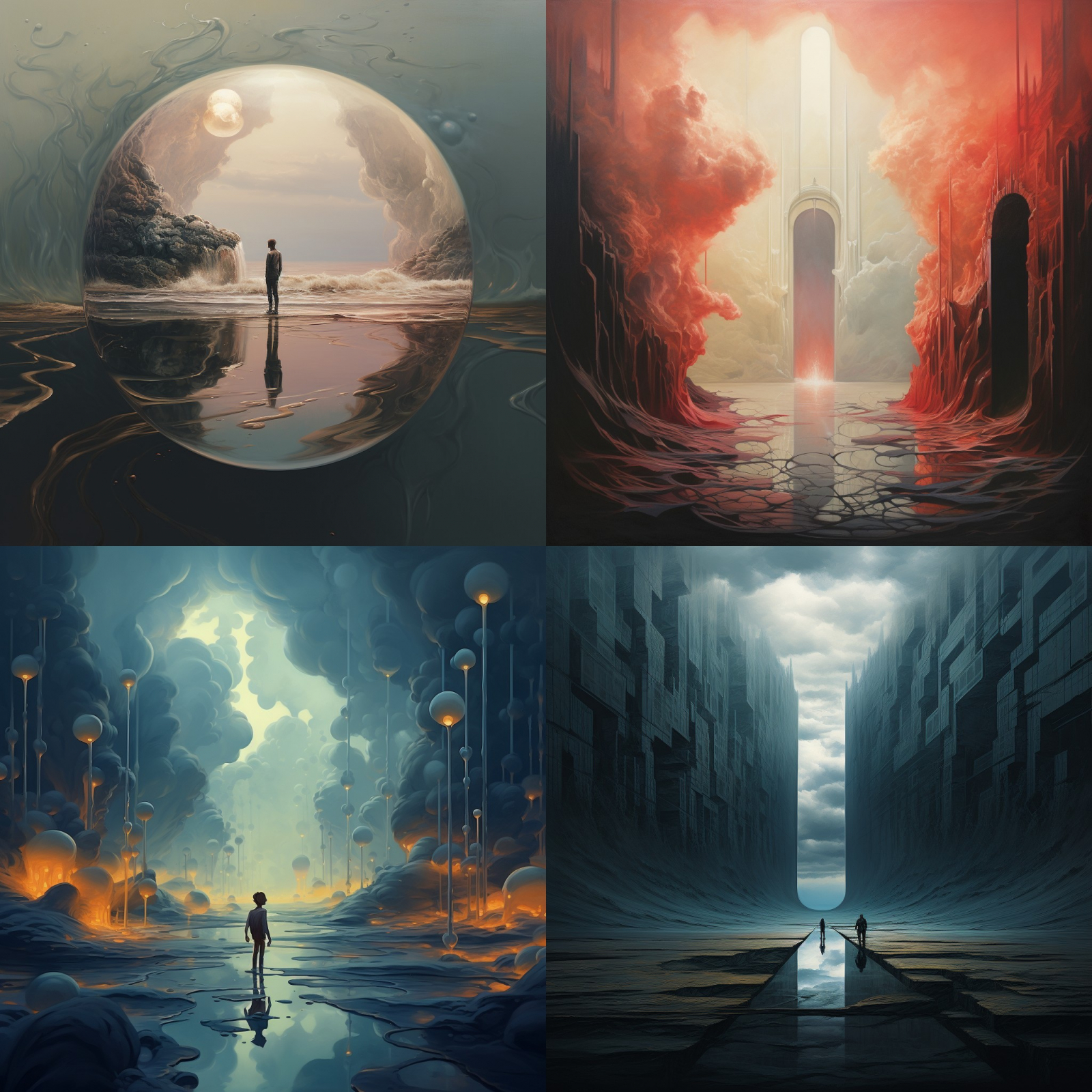 Нейросеть: Midjourney.  Промпт: between / между