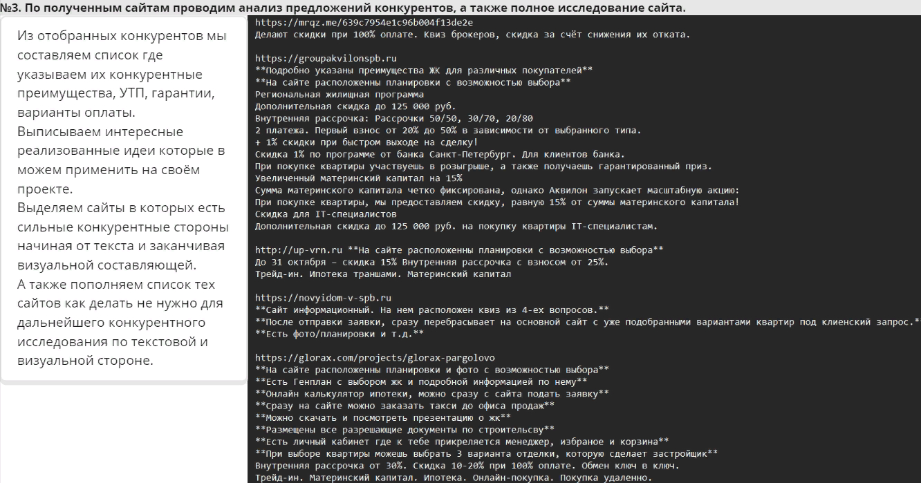 Проводим анализ предложений конкурентов