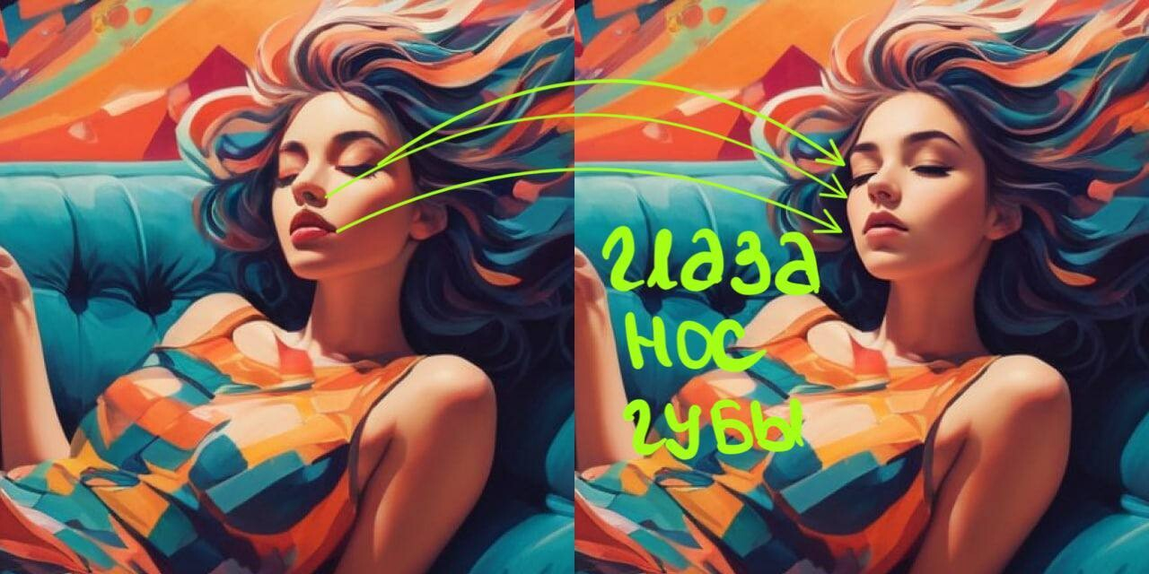 Улучшение генерации лица на фото