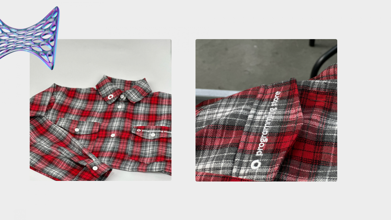 Придумали и отшили фланелевые рубашки с вышивкой для Programming Store