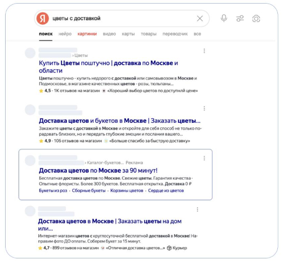 Динамические места на поиске. Источник https://t.me/yndx_ed