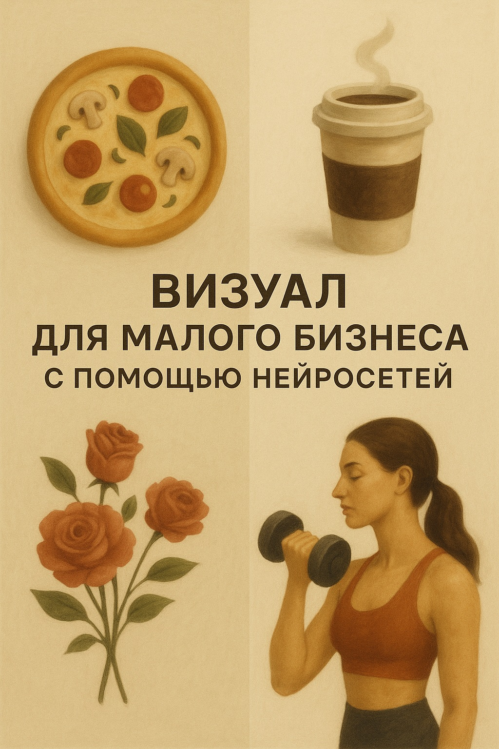 Коллаж, сгенерированный в артифике.