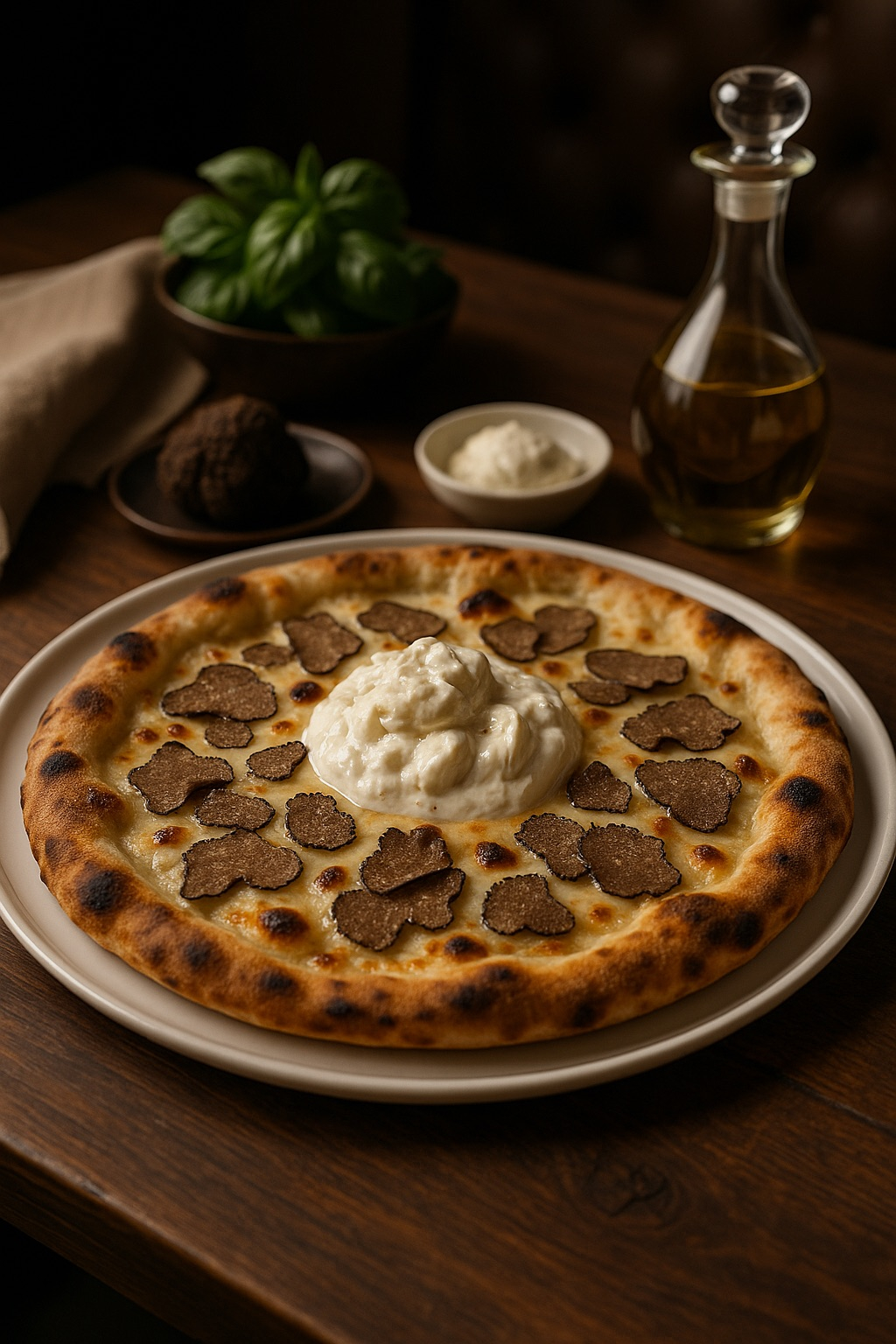 Пицца, сгенерированная в артифике.