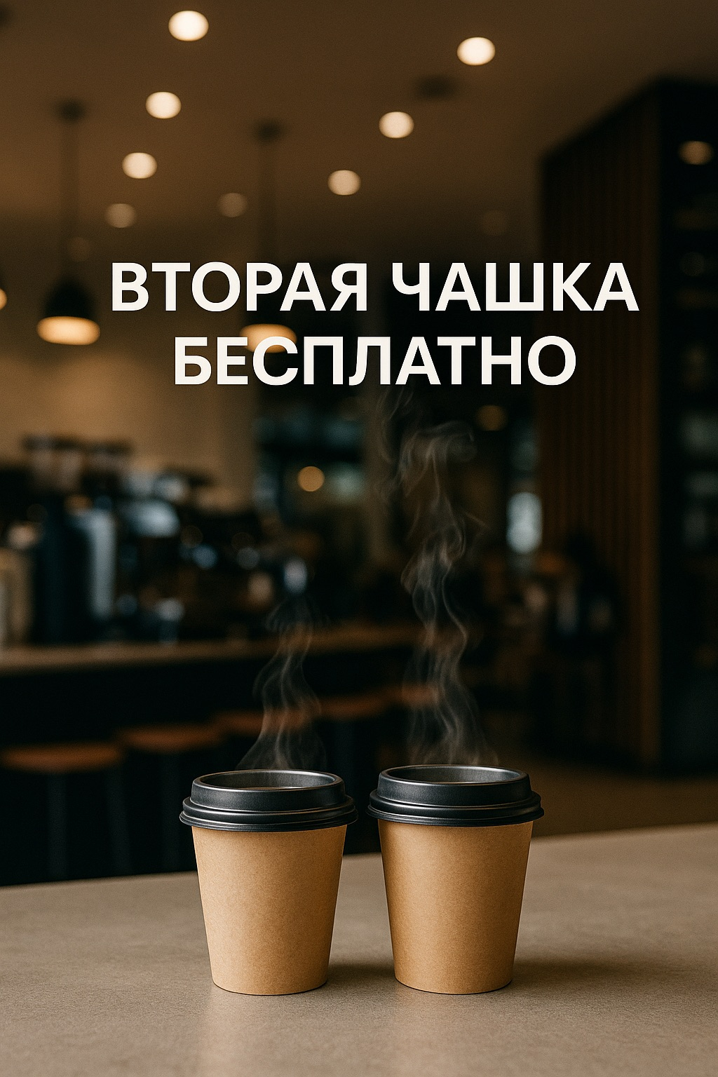 Кофе, сгенерированный в артифике.