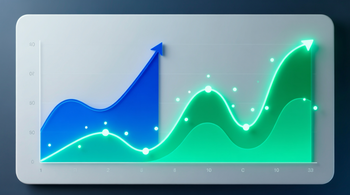 График роста позиций сайта после накрутки поведенческих факторов с помощью iclobot — 92% проектов достигают ТОП-10 за 2 недели