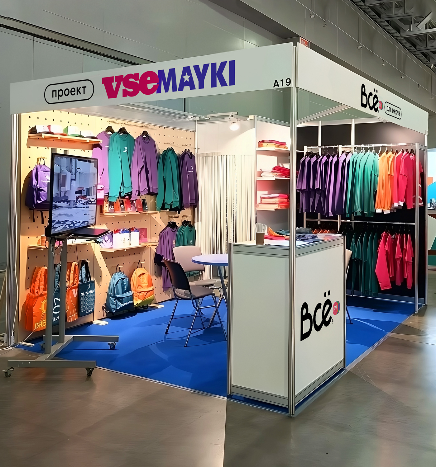 Подход к оформлению стенда Всё.ру выгодно выделял его на фоне других участников