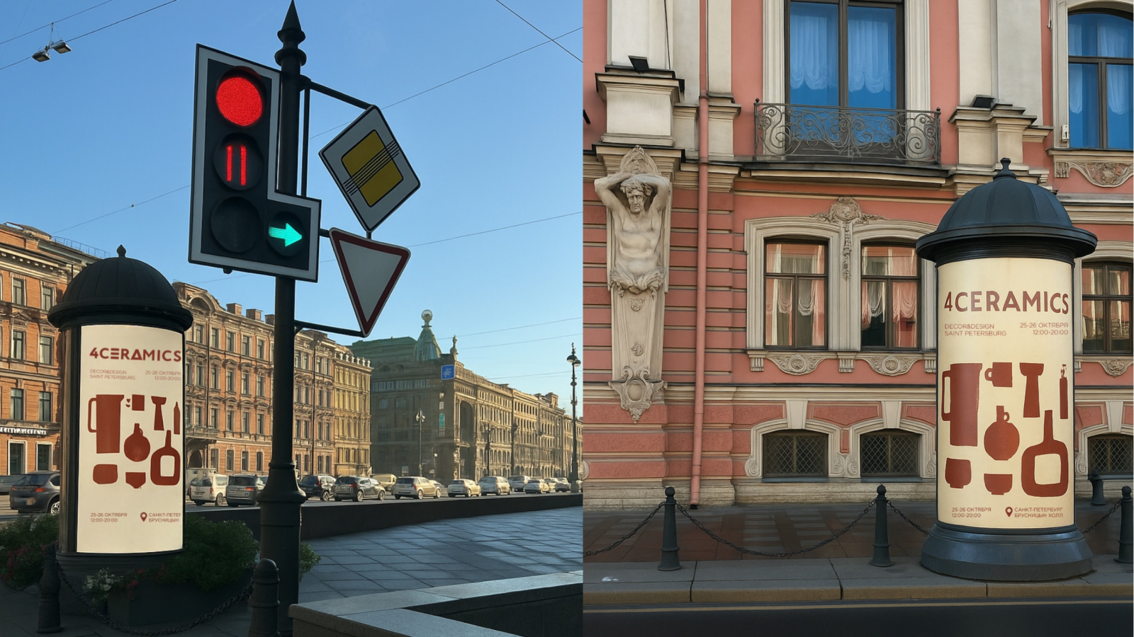 Афиши 4ceramics, сгенерированные в Артифике