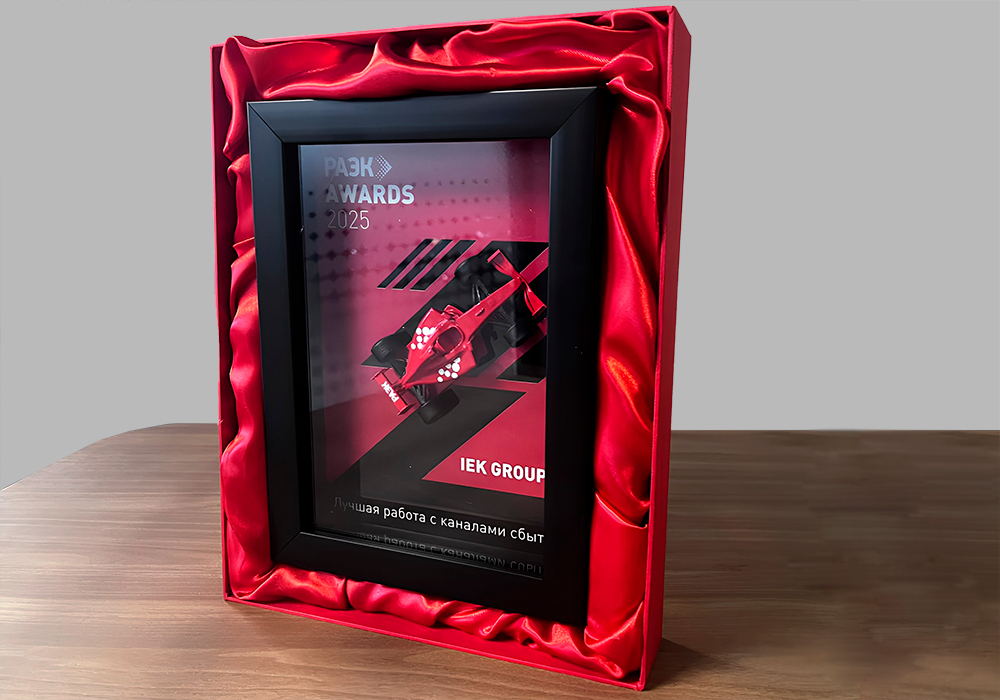 Новая победа IEK GROUP — премия RAEC AWARDS 2025 в номинации «Лучшая работа с каналами сбыта»