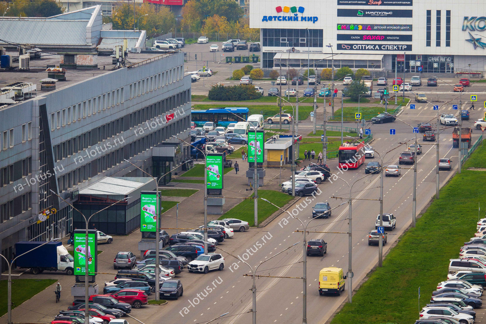 Реклама в самом оживленном месте Новокузнецка
