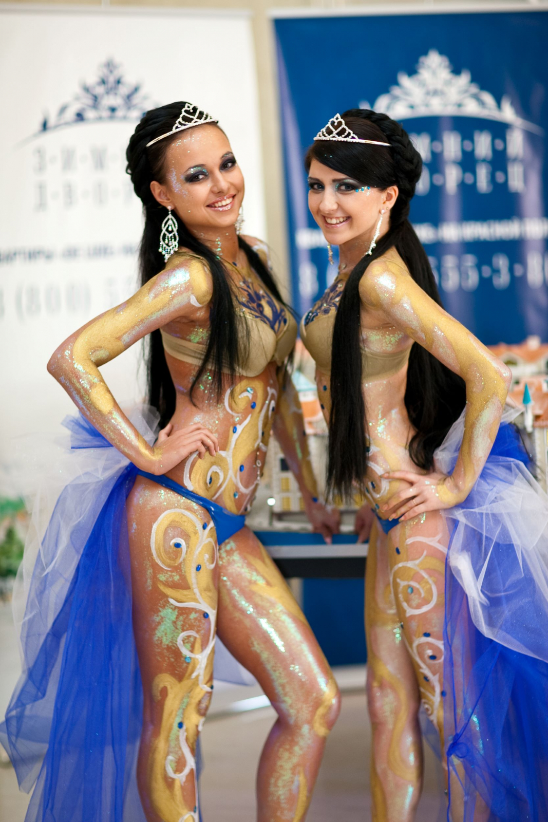 Боди-арт для презентации жилищного комплекса