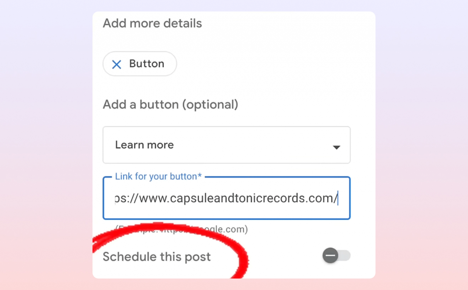 Новая функция планирования постов в Google бизнес профиль — можно выбрать дату и время публикации