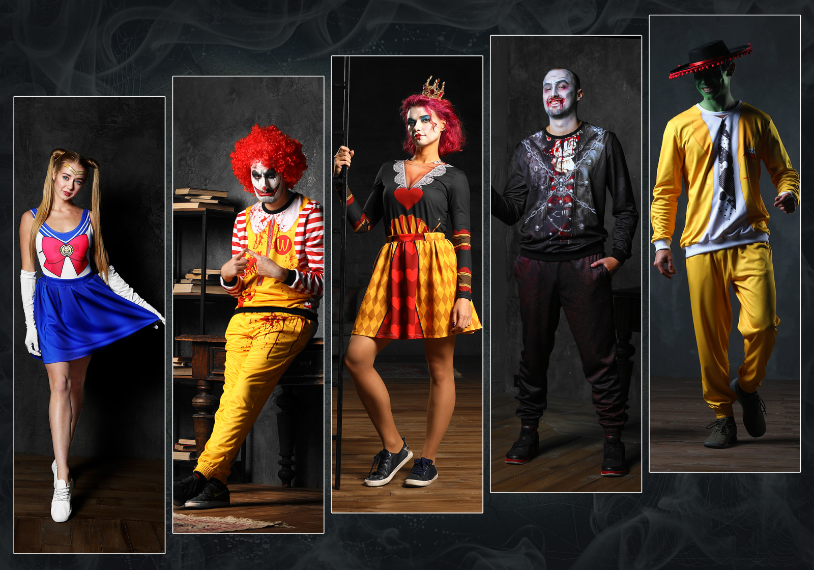 В онлайн-конструкторе легко собрать единый образ на тематическое мероприятие