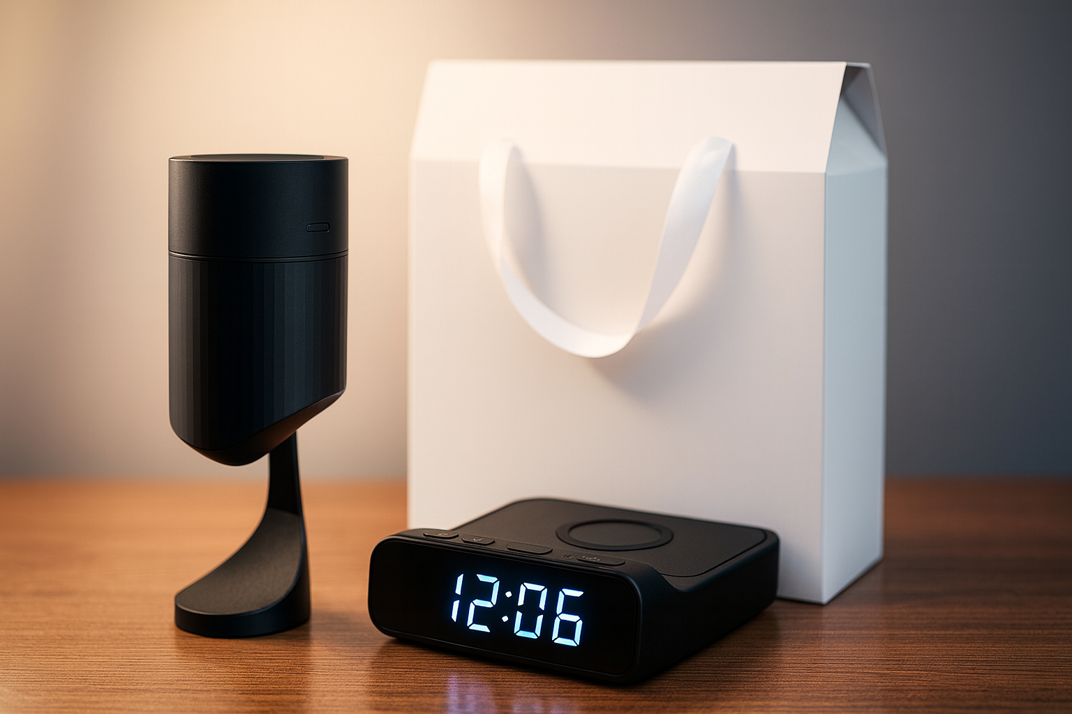 Подарок на 8 марта: зарядное устройство и увлажнитель воздуха.