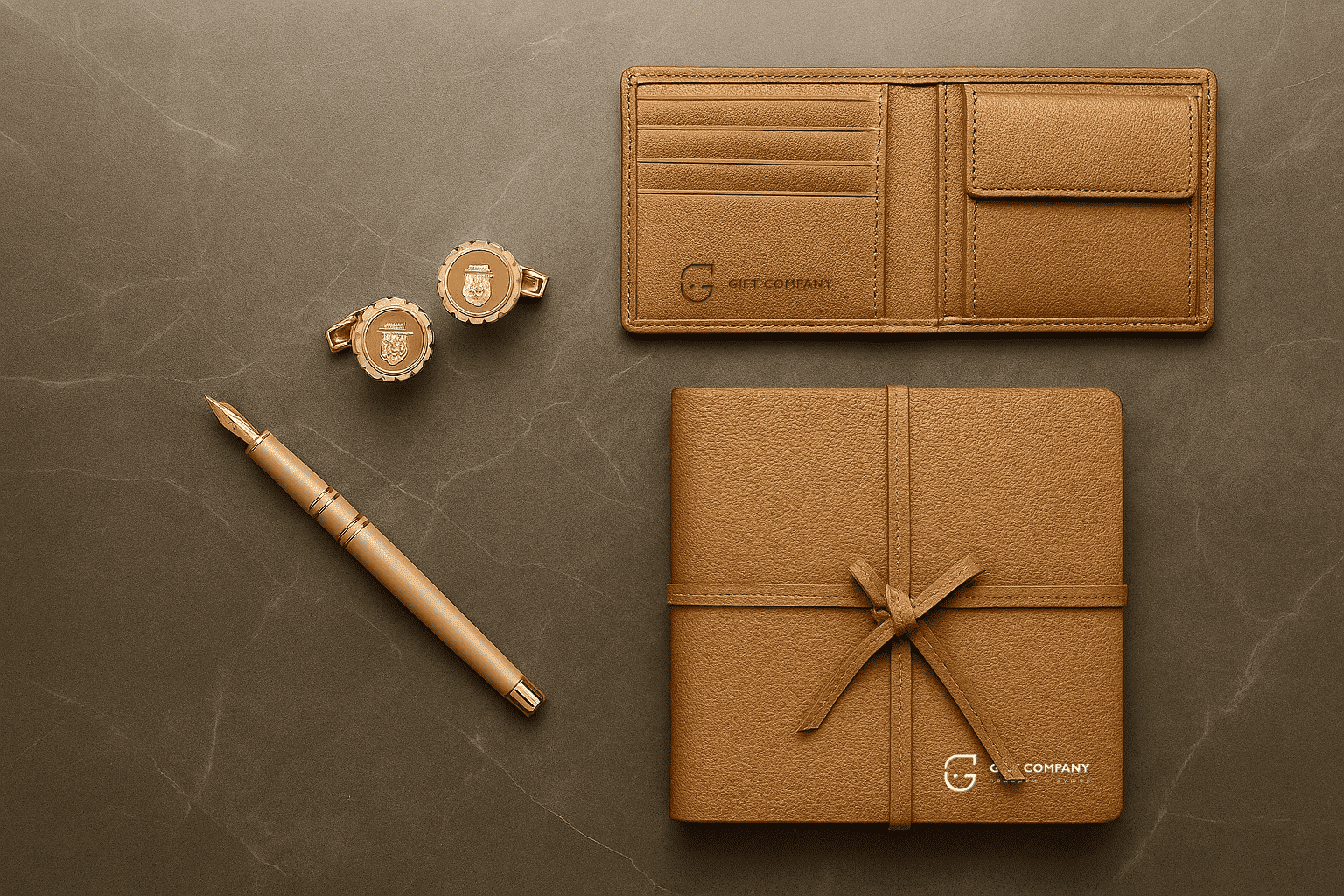 Брендированный пример набора для подарка мужчине