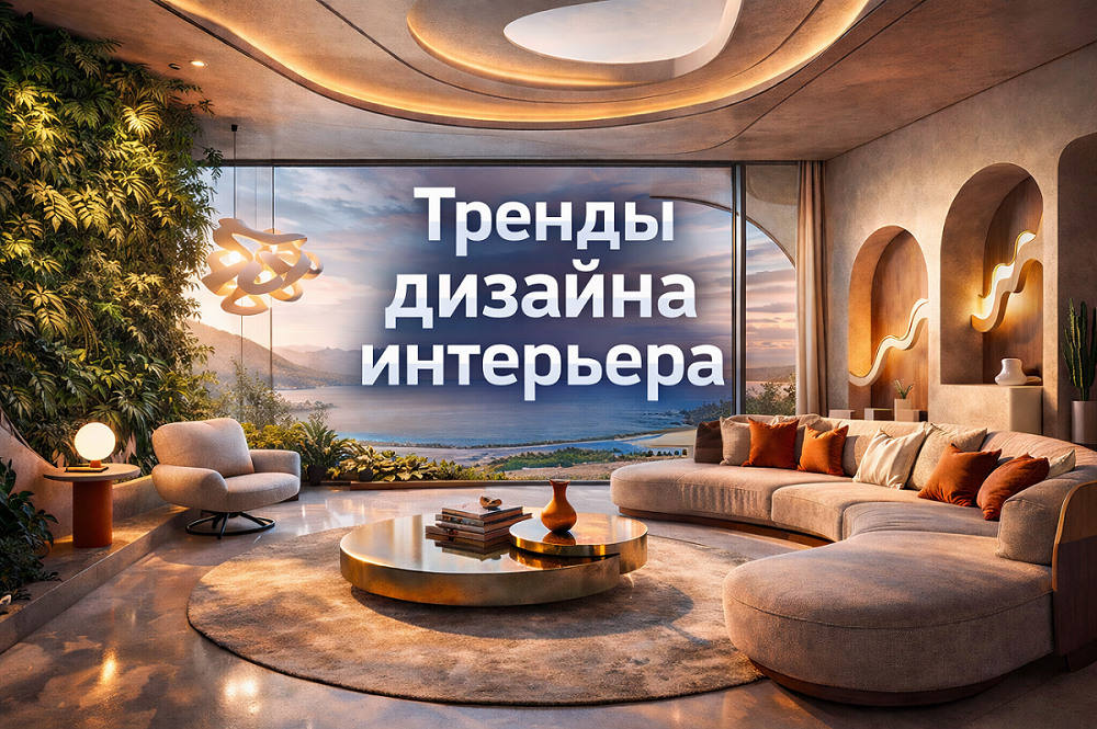 Тренды дизайна интерьера 2026 года