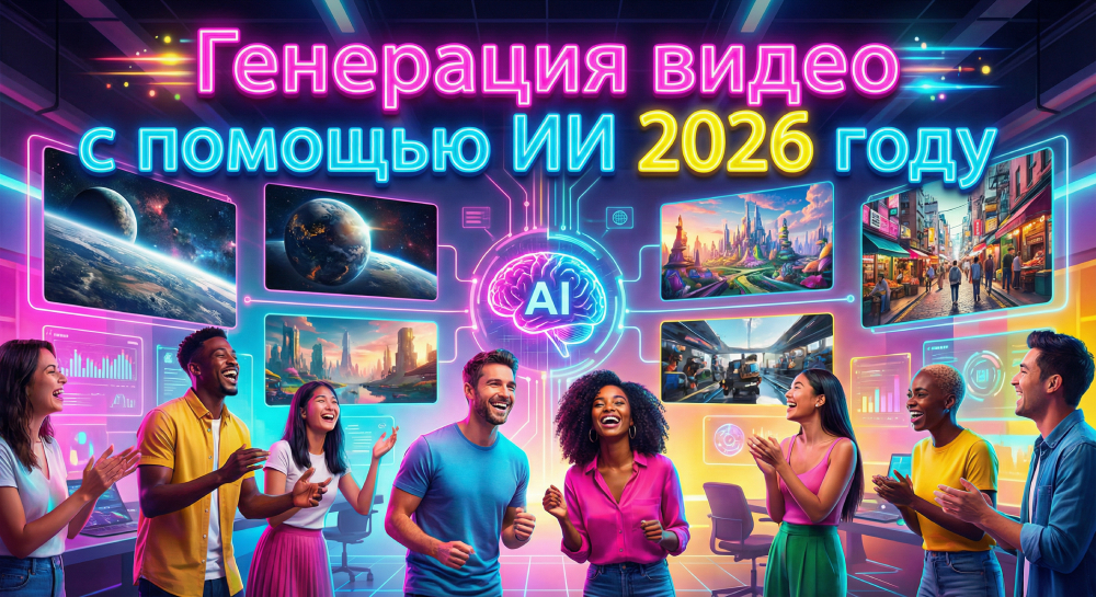 Генерация видео с помощью ИИ: полный гид по лучшим нейросетям 2026 года